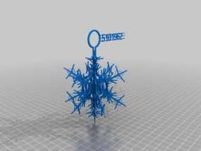 3D立体雪花 装饰品