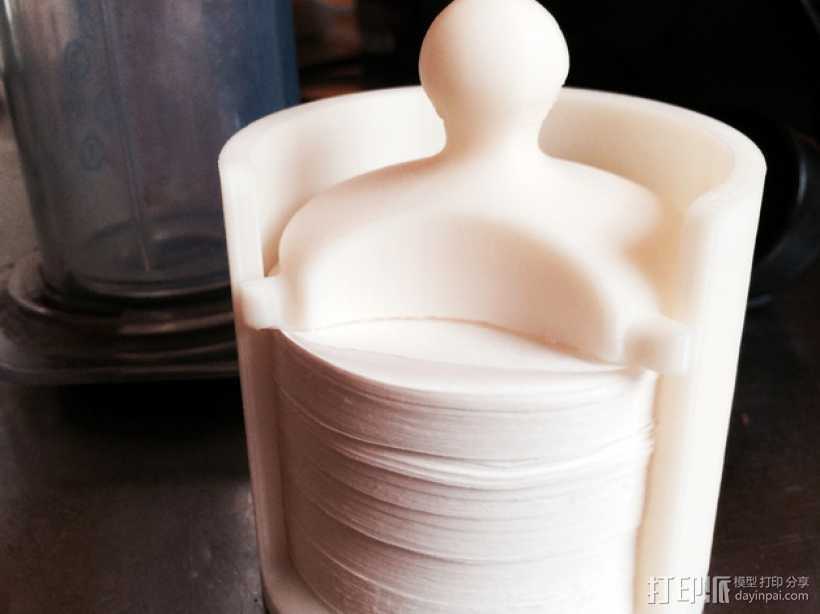 爱乐压咖啡滤纸架 3D打印模型渲染图