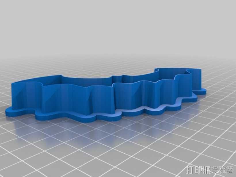 万圣节饼干模具 3D打印模型渲染图