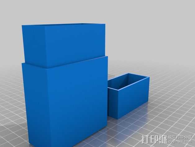 简易烟盒 3D打印模型渲染图