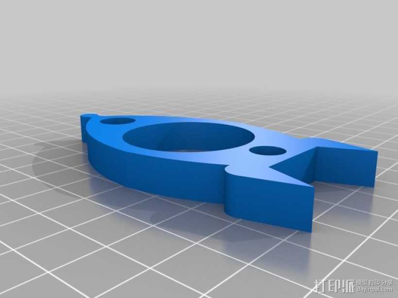 火箭餐巾环 3D打印模型渲染图