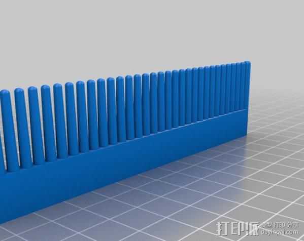 特制梳子 3D打印模型渲染图