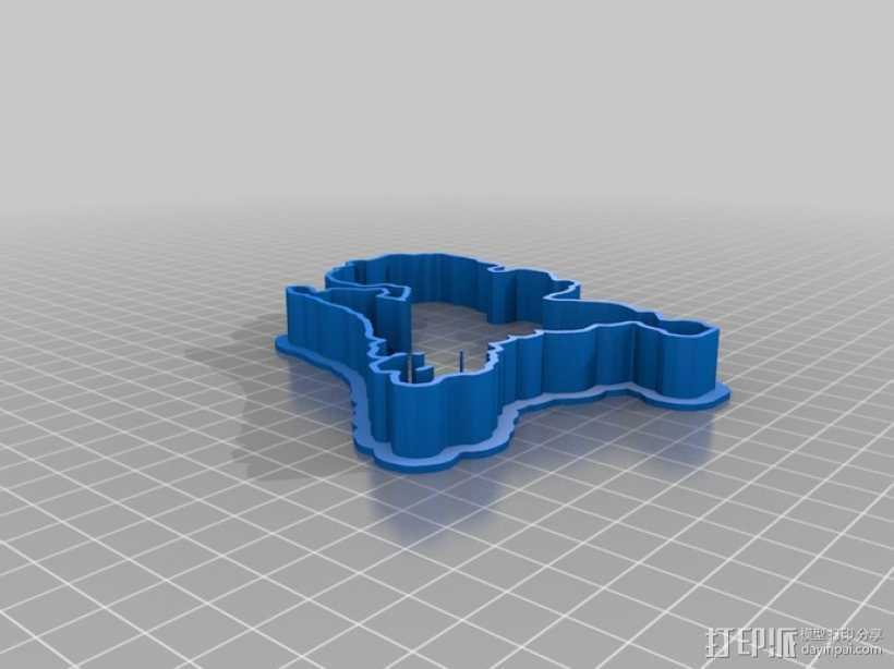 荷兰 饼干制作模具 3D打印模型渲染图