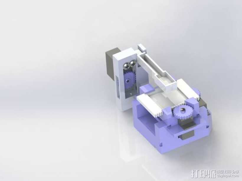 打印机XYZ轴打印床 3D打印模型渲染图