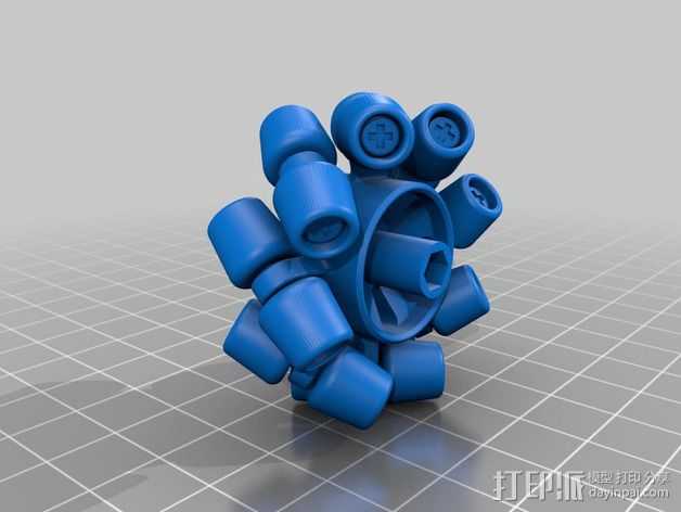 机械轮 3D打印模型渲染图