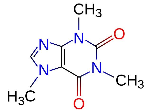咖啡因分子模型