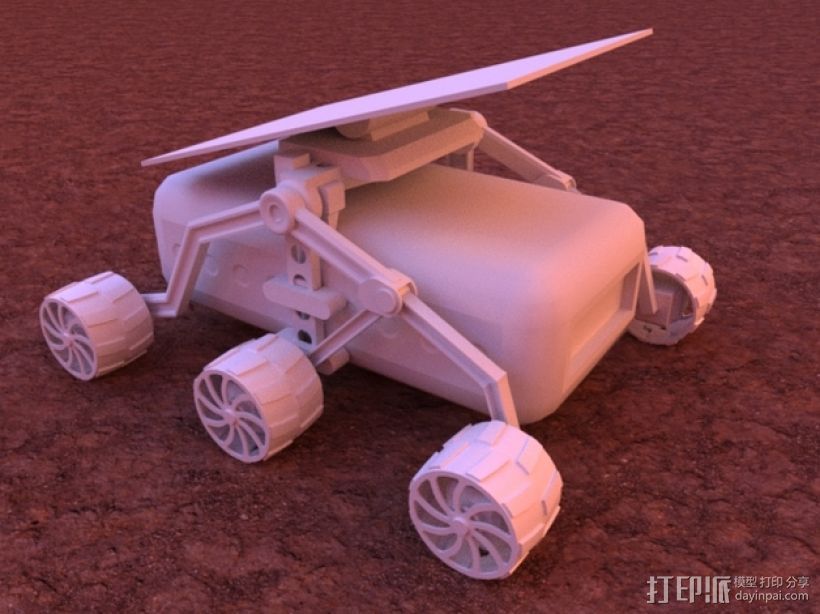 火星车 3D打印模型渲染图