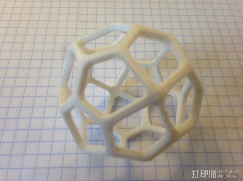二十四面体 3D打印模型渲染图