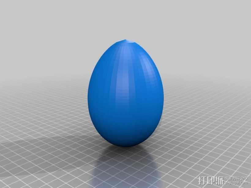 鸡蛋模型 3D打印模型渲染图