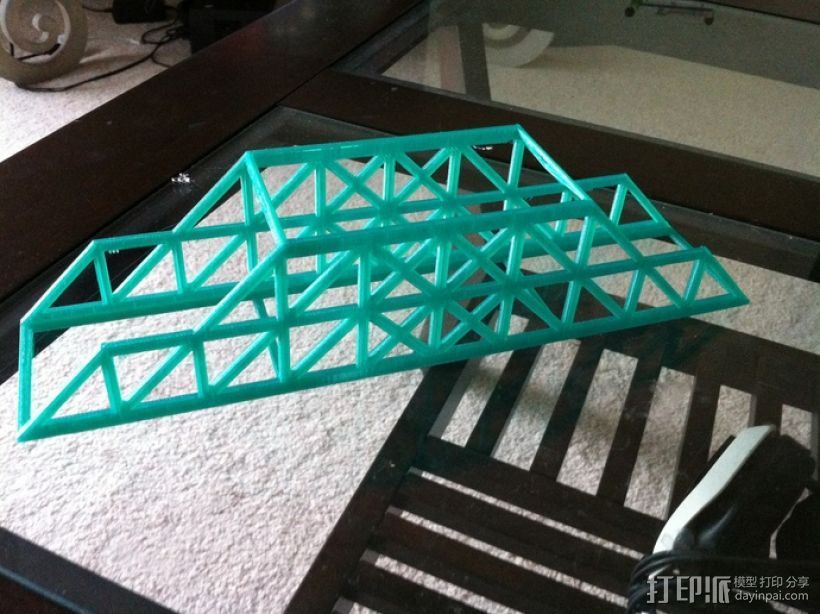 Howe桥 模型 3D打印模型渲染图