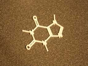 咖啡因分子模型