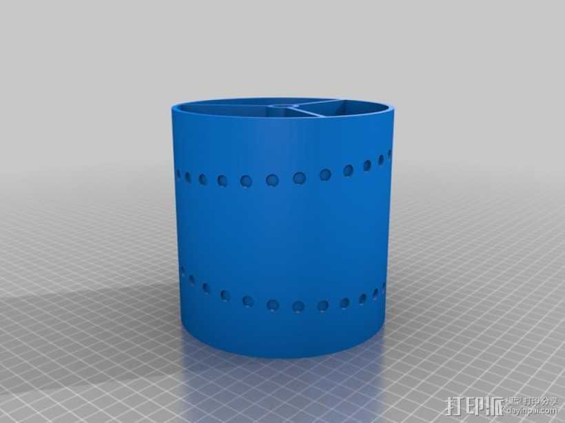 电机滚筒 3D打印模型渲染图