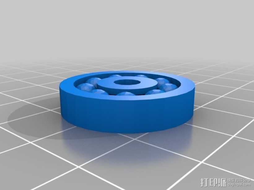 滚珠轴承 3D打印模型渲染图