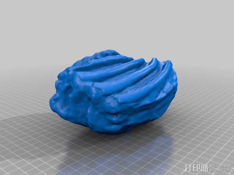 长毛象牙齿模型 3D打印模型渲染图