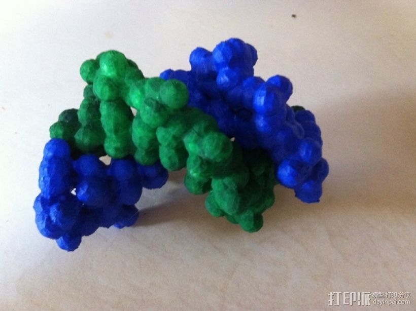 DNA分子模型 3D打印模型渲染图