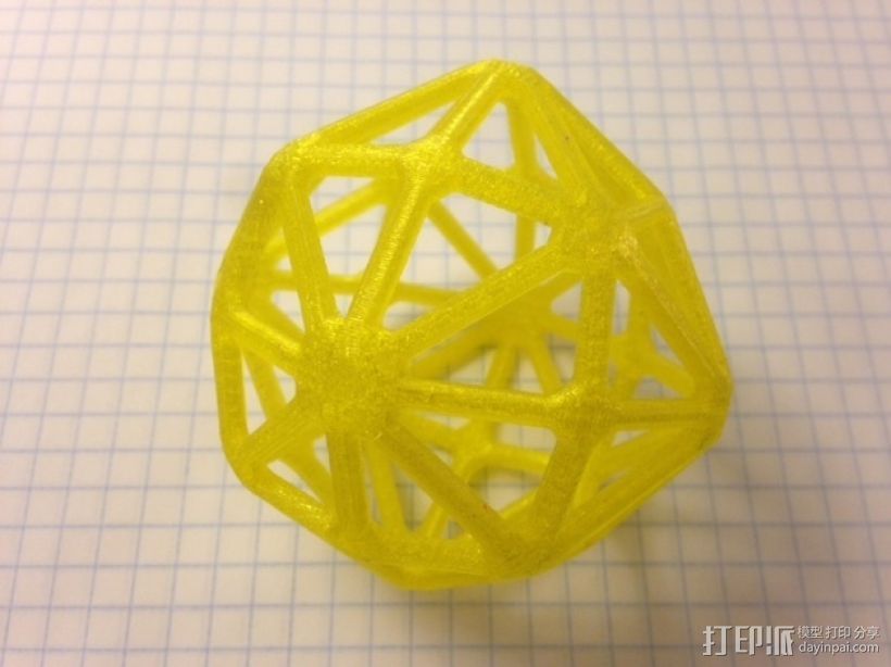 十二面体 3D打印模型渲染图