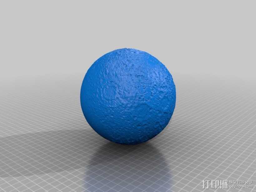 月球模型 3D打印模型渲染图