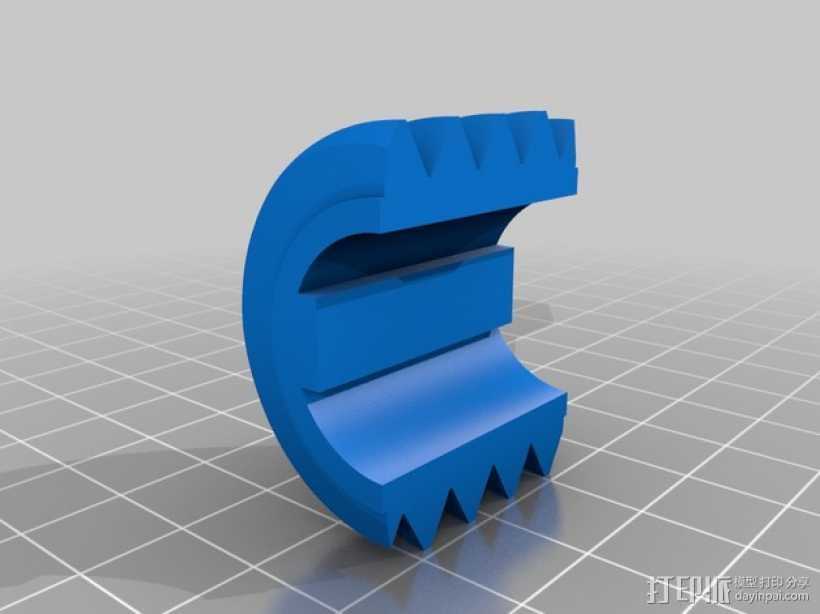 蜗轮 3D打印模型渲染图