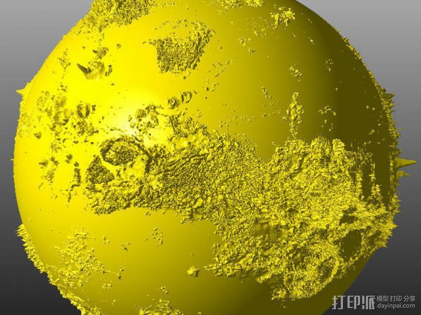 金星模型 3D打印模型渲染图