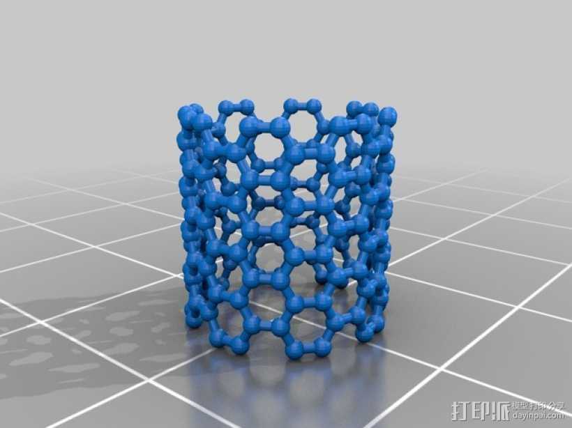 碳纳米管 纳米碳管 3D打印模型渲染图