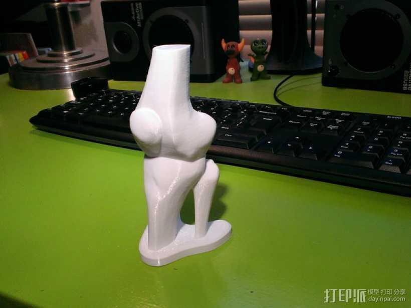 膝关节模型 3D打印模型渲染图