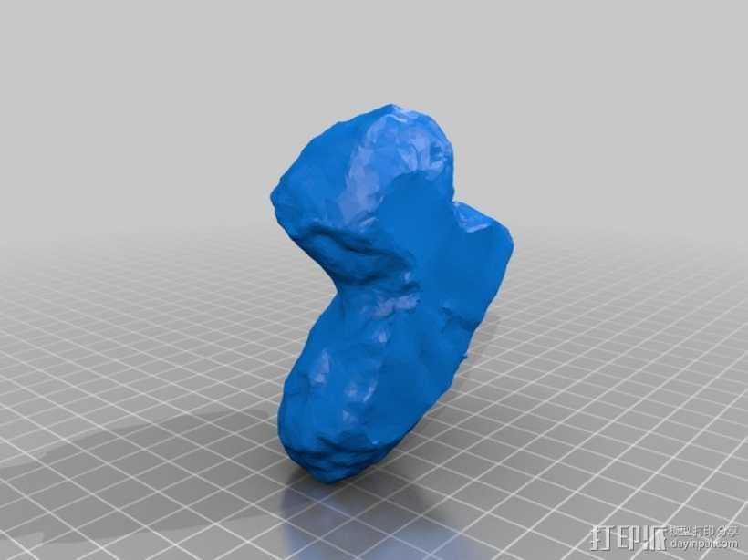 67P/丘留莫瓦-格拉西梅彗星模型 3D打印模型渲染图