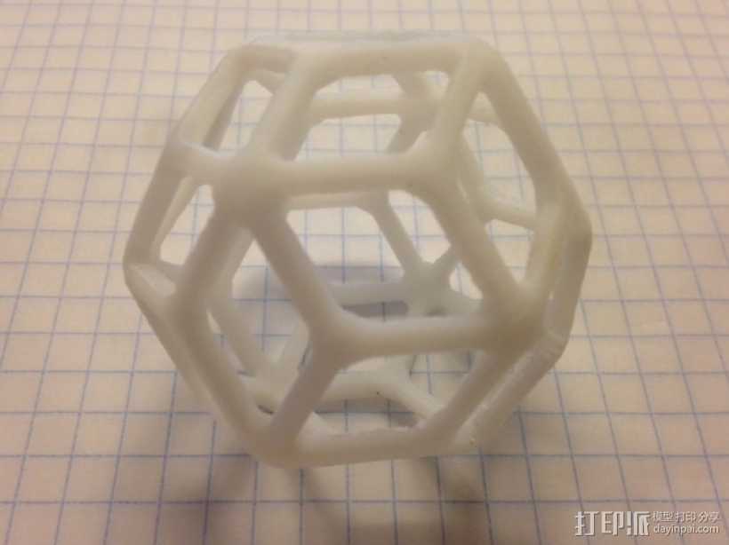 菱形三十面体 3D打印模型渲染图