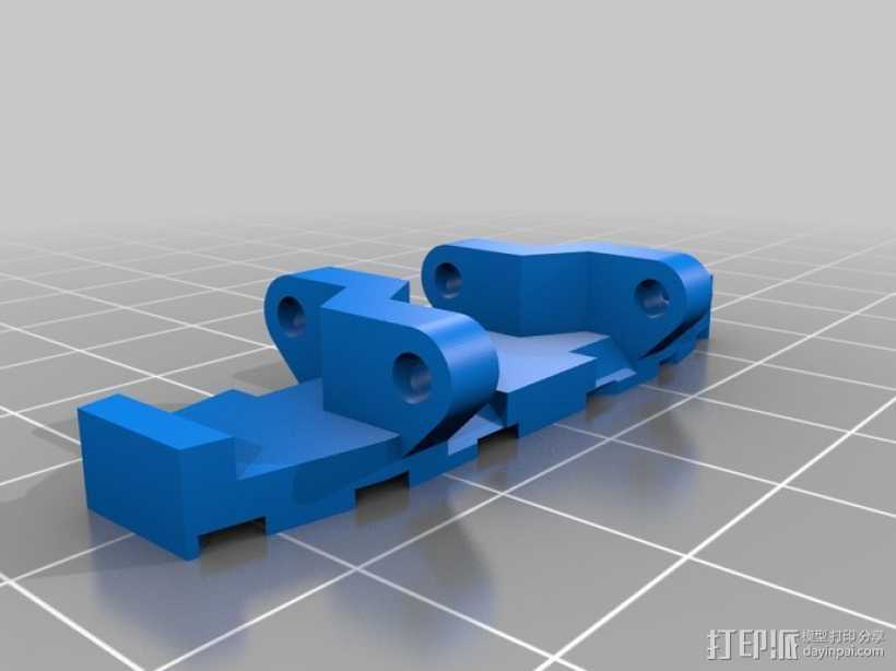 坦克履带 3D打印模型渲染图
