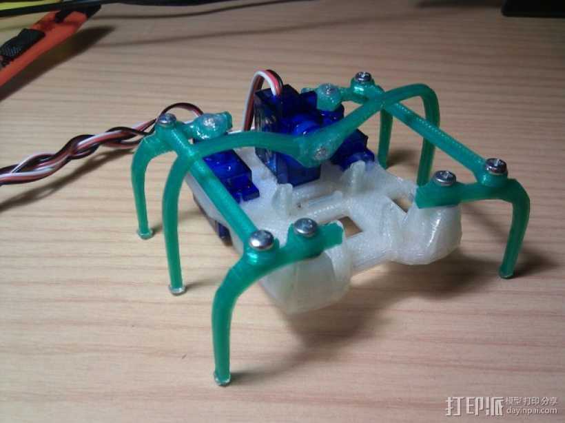 微型六脚昆虫 3D打印模型渲染图