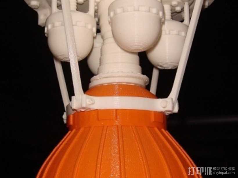 火箭发动机  模型 3D打印模型渲染图