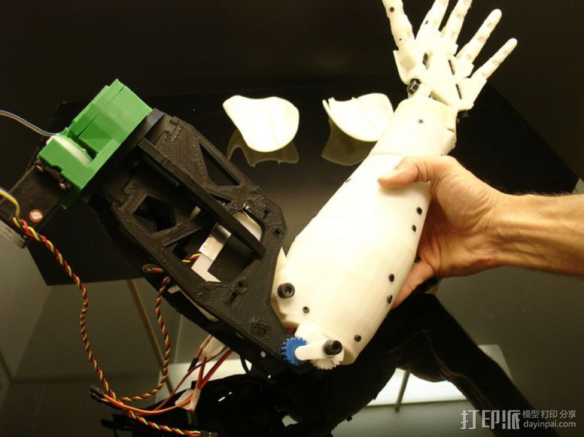 InMoov机械臂 3D打印模型渲染图