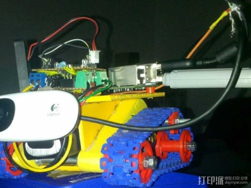 坦克形机器人 3D打印模型渲染图
