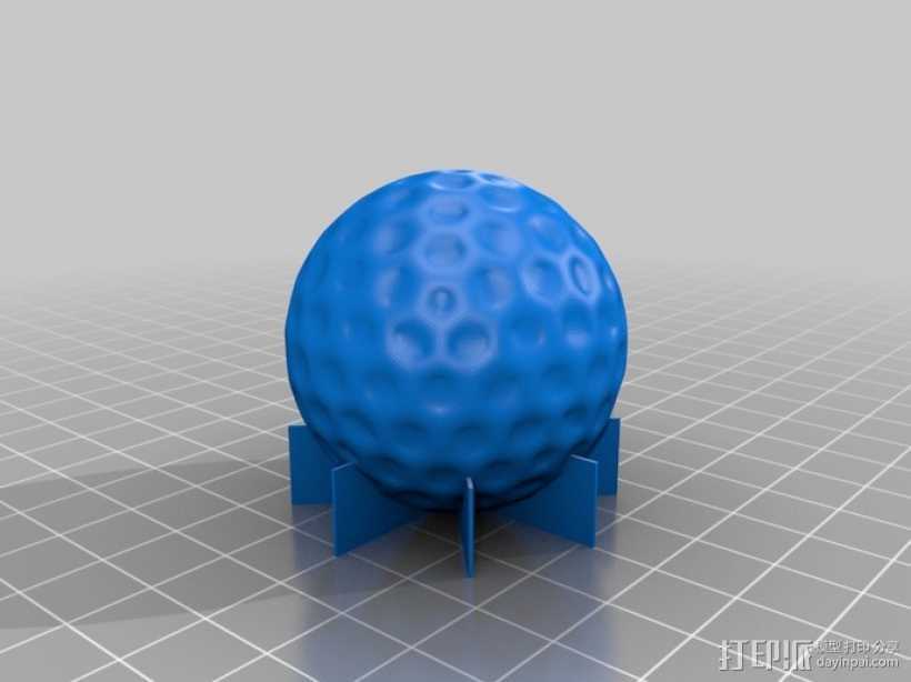 高尔夫球 3D打印模型渲染图
