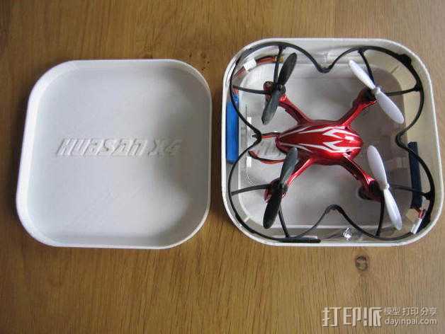 Hubsan X4四轴飞行器保护盒 3D打印模型渲染图