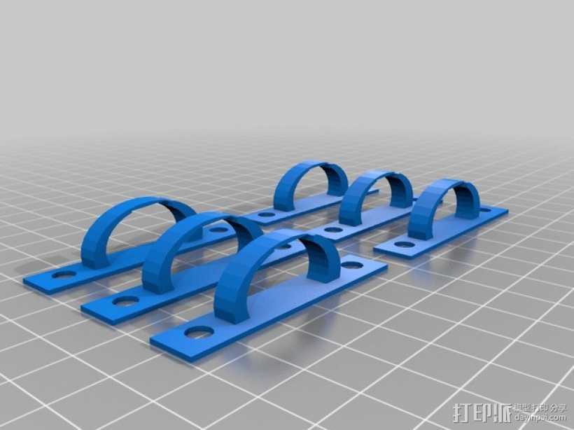 电缆夹 3D打印模型渲染图