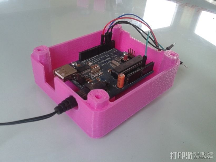 Arduino UNO电路板外壳 3D打印模型渲染图