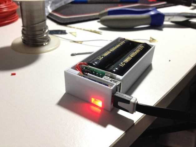DIY USB 能源板 3D打印模型渲染图