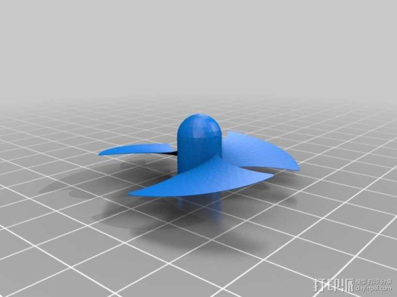 螺旋桨 3D打印模型渲染图
