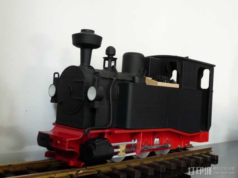火车头 3D打印模型渲染图