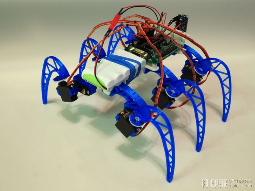 模块化仿昆虫机器人 3D打印模型渲染图