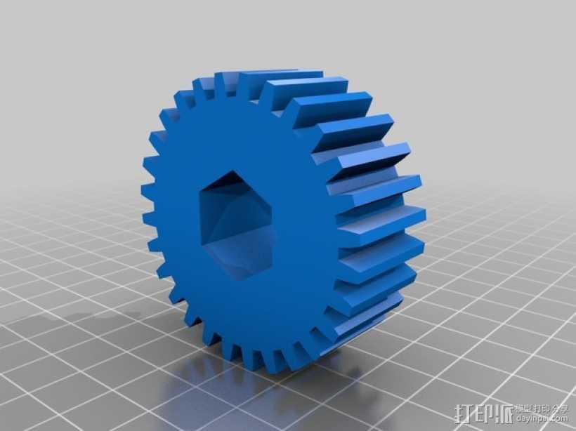 小齿轮 3D打印模型渲染图