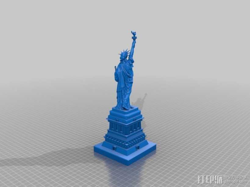 自由女神像和基地建设 3D打印模型渲染图