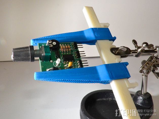 PCB虎钳夹 3D打印模型渲染图