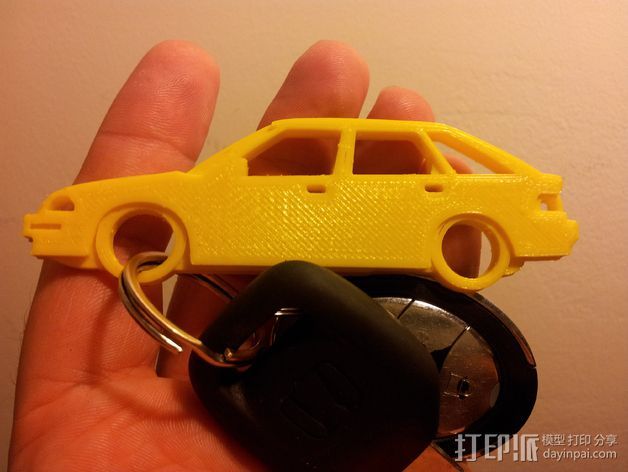 本田汽车 钥匙扣 3D打印模型渲染图