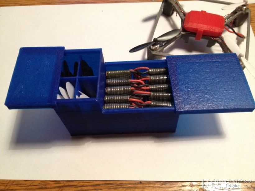 电池盒 3D打印模型渲染图