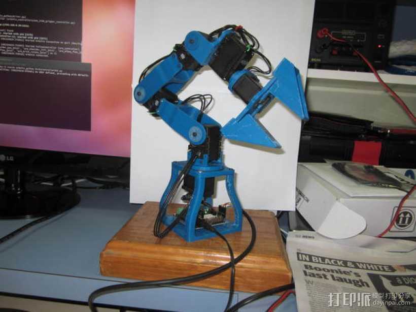机械臂 3D打印模型渲染图