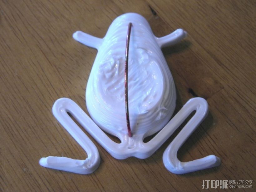 青蛙 鱼漂 3D打印模型渲染图