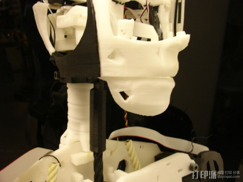 InMoov机器人下颚部分 3D打印模型渲染图