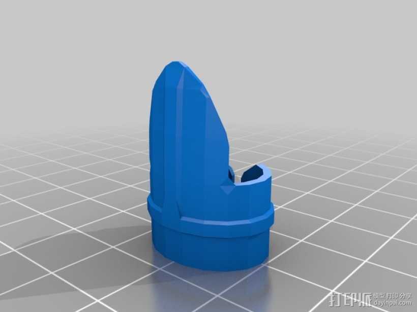 乐器拇指拨子 3D打印模型渲染图