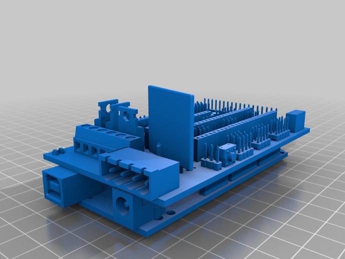 RAMPS 1.4 Ardunio Mega电路板模型